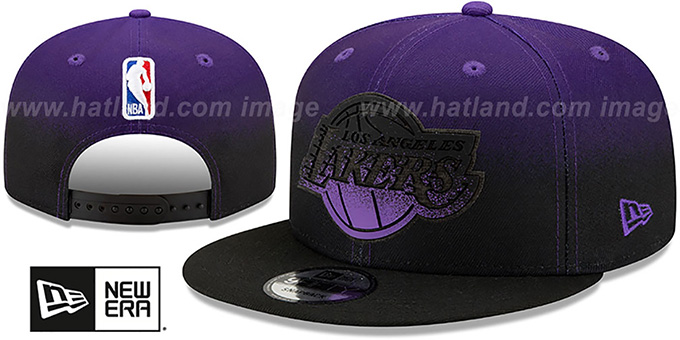 Lakers 'BACK HALF FADE SNAPBACK' Hat by New Era