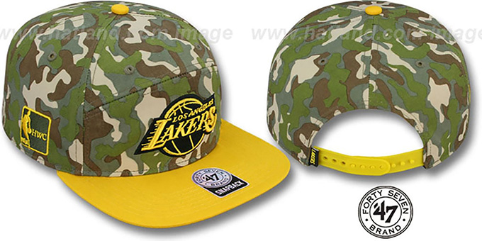 Lakers 'CHENY CAMPER STRAPBACK' Hat by Twins 47 Brand