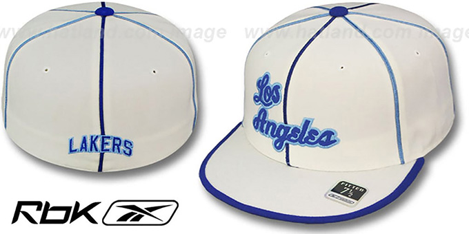 Lakers 'HW WILDSIDE' Fitted White Hat by Reebok