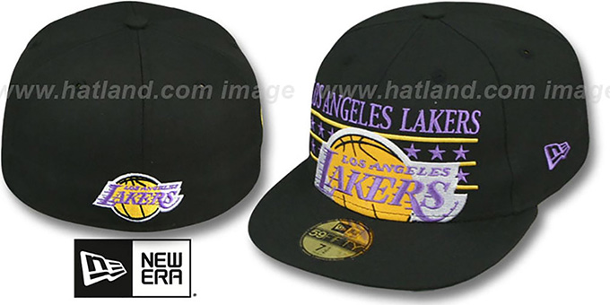 Lakers 'STAR STUDDED' Black Fitted Hat by New Era