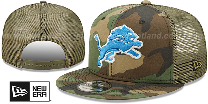 Lions 'ARMY CAMO TRUCKER' Hat by New Era