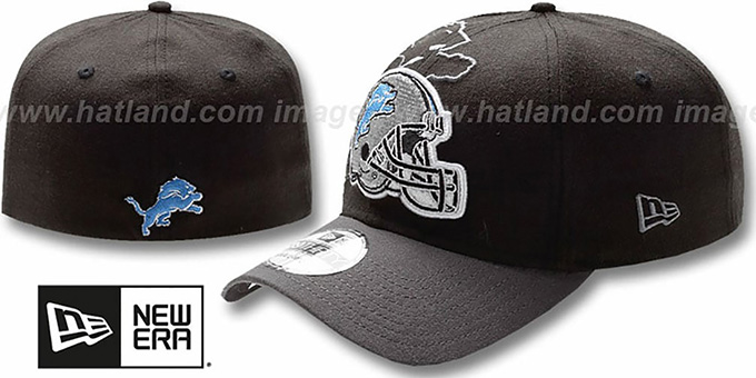 Lions 'NFL BLACK-CLASSIC FLEX' Hat by New Era