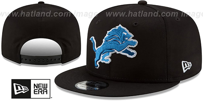 Lions 'TEAM-BASIC SNAPBACK' Black Hat by New Era