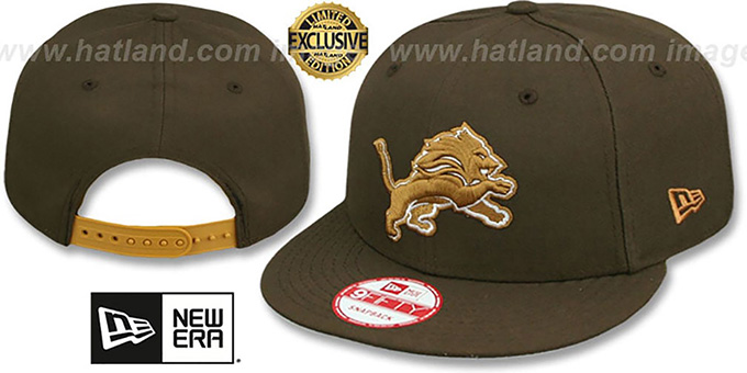 Lions 'TEAM-BASIC SNAPBACK' Brown-Wheat Hat by New Era