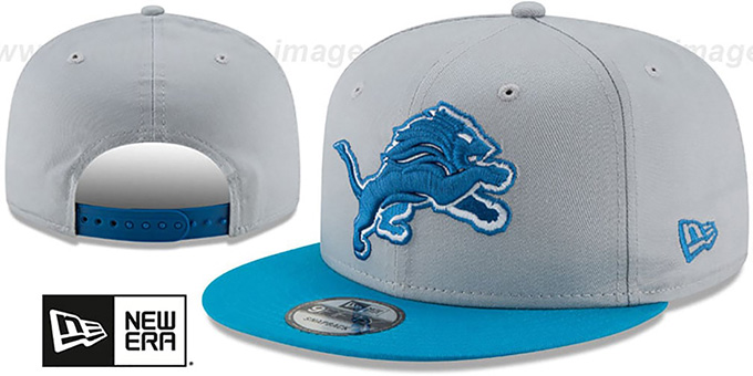 Lions 'TEAM-BASIC SNAPBACK' Grey-Blue Hat by New Era