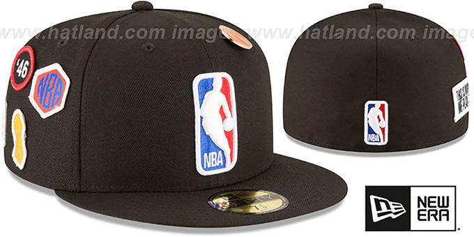 Logoman '2018 NBA DRAFT' Black Fitted Hat by New Era