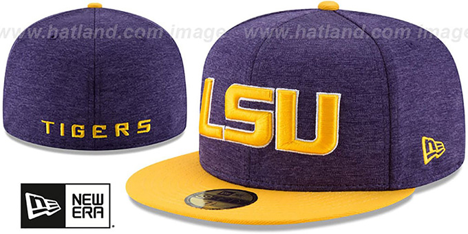 LSU 'HEATHER-HUGE 2' Purple-Gold Fitted Hat by New Era