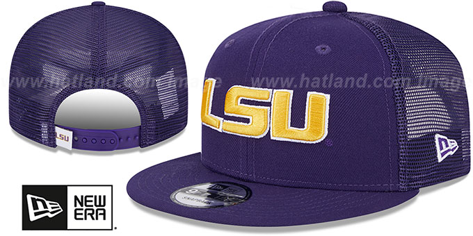 LSU 'TEAM-BASIC TRUCKER SNAPBACK' Purple  Hat by New Era