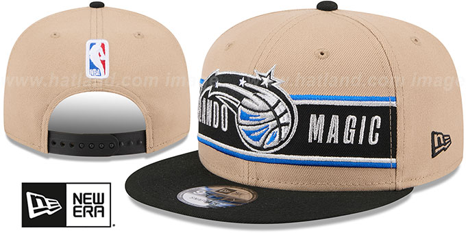 Magic '2024 NBA DRAFT SNAPBACK' Camel-Black Hat by New Era