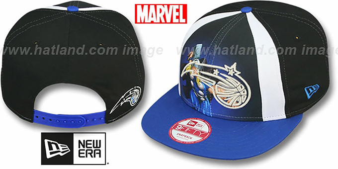 Magic 'MARVEL RETRO-SLICE SNAPBACK' Black-Royal Hat by New Era