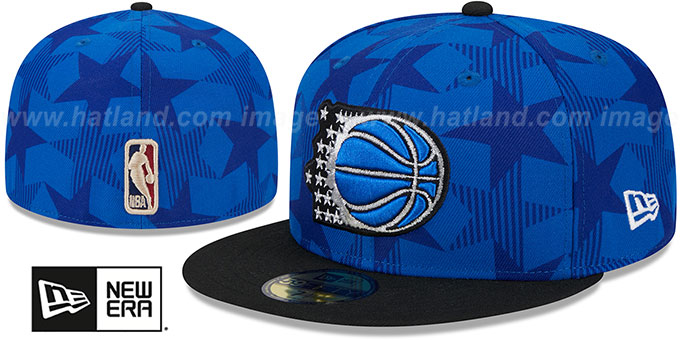 Magic 'NBA CLASSIX' Royal-Black Fitted Hat by New Era