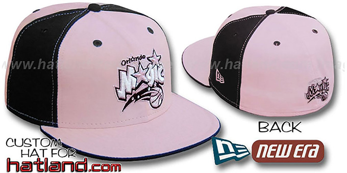 Magic 'PINWHEEL' Light Pink-Black Fitted Hat by New Era