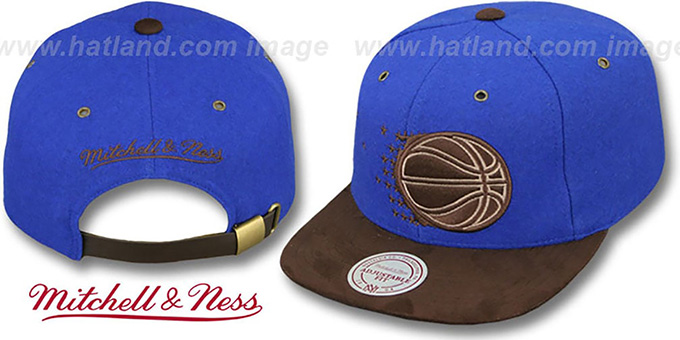 Magic 'TC-BROWN SUEDE STRAPBACK' Hat Mitchell and Ness