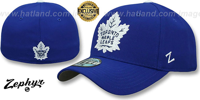 Maple Leafs 'SHOOTOUT' Royal Fitted Hat by Zephyr