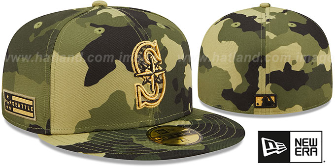 Mariners 2022 ARMED FORCES 'STARS N STRIPES' Hat by New Era