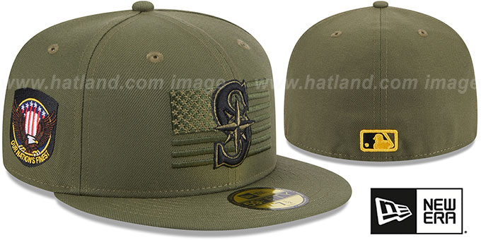 Mariners 2023 ARMED FORCES 'STARS N STRIPES' Hat by New Era