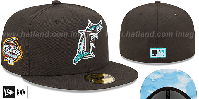 Marlins 2003 WS 'CLOUD-UNDER' Black Fitted Hat by New Era