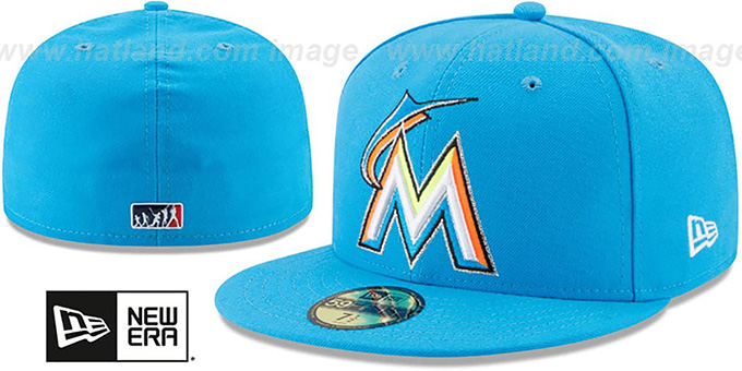 Marlins '2017 MLB LITTLE-LEAGUE' Blue Fitted Hat by New Era