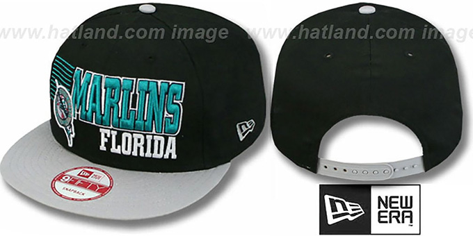 Marlins '2T BORDERLINE SNAPBACK' Black-Grey Hat by New Era