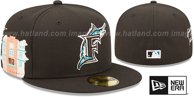 Marlins 'SIDE-CITY ICON' Black Hat by New Era