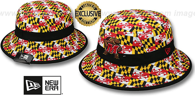 Maryland 'ALL-OVER MARYLAND FLAG BUCKET' Hat by New Era