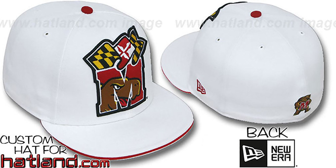 Maryland 'INSIDER BIG-ONE' White Fitted Hat by New Era