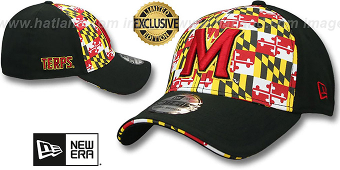 Maryland 'MARYLAND FLAG FLEX' Flag-Black Hat by New Era