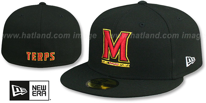 Maryland 'NCAA TEAM-BASIC' Black Fitted Hat by New Era