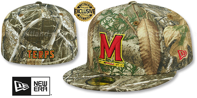 Maryland 'NCAA TEAM-BASIC' Realtree Camo Fitted Hat by New Era