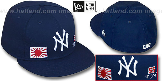 Matsui 'TRIPLE THREAT' Navy Fitted Hat by New Era