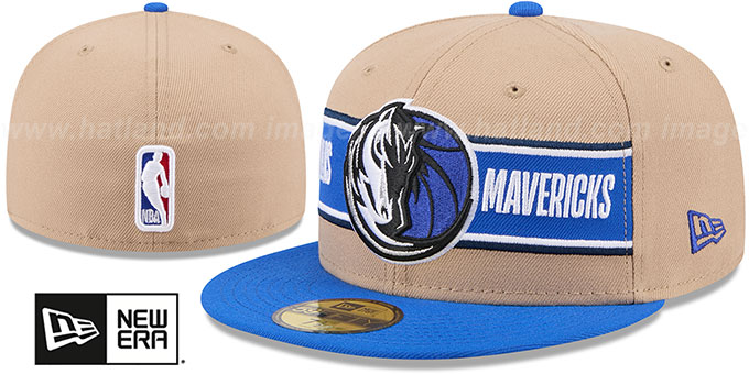 Mavericks '2024 NBA DRAFT' Camel-Royal Fitted Hat by New Era