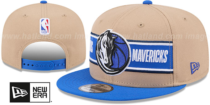 Mavericks '2024 NBA DRAFT SNAPBACK' Camel-Royal Hat by New Era