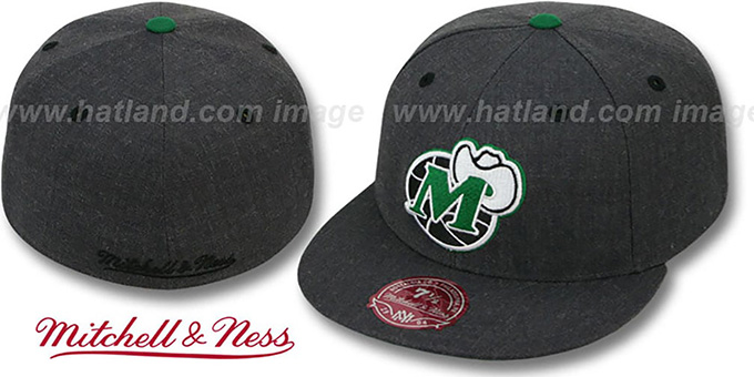 Mavericks 'GREY HEDGEHOG' Fitted Hat by Mitchell and Ness