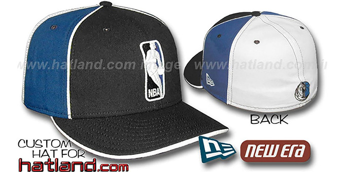 Mavericks 'LOGOMAN-2' Black-Royal-White Fitted Hat by New Era