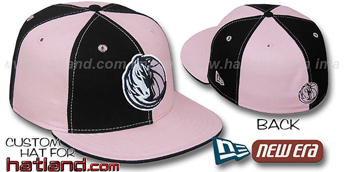 Mavericks 'PINWHEEL' Black-Pink Fitted Hat by New Era