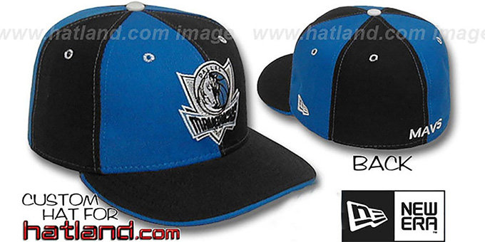 Mavericks 'PINWHEEL' Royal-Black Fitted Hat