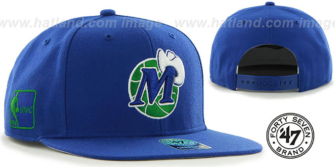 Mavericks 'SURE-SHOT SNAPBACK' Royal Hat by Twins 47 Brand