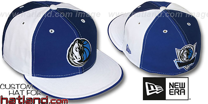 Mavericks TWO BIG 'PINWHEEL' Royal-Navy-White Fitted Hat