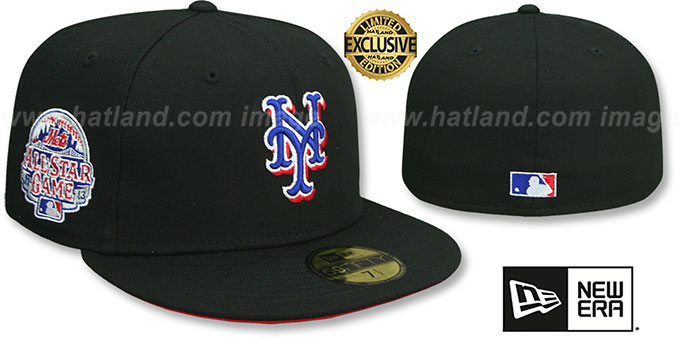 Mets 2013 ALL STAR GAME 'RED-BOTTOM' Black Fitted Hat by New Era