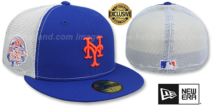 Mets 2013 ASG 'MESH-BACK SIDE-PATCH' Royal-White Fitted Hat by New Era