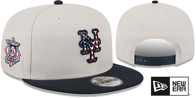 Mets 2024 'JULY 4TH STARS N STRIPES SNAPBACK' Hat by New Era