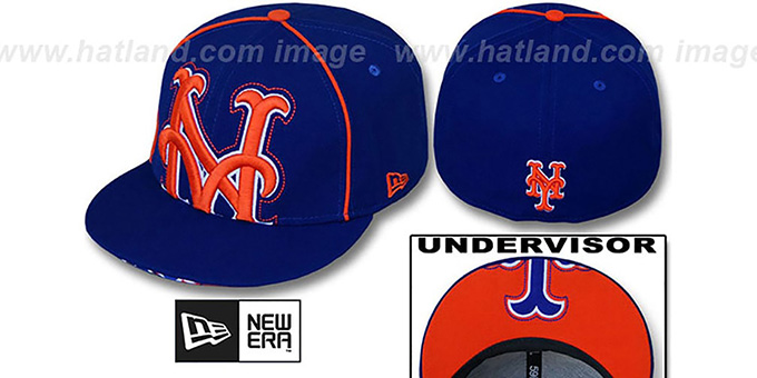 Mets 'BIG-UNDER' Royal Fitted Hat by New Era