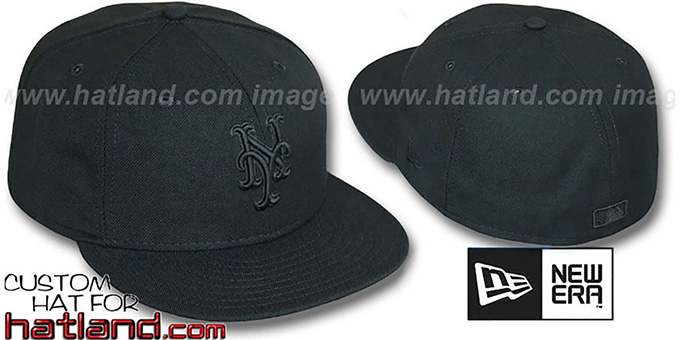 Mets 'BLACKOUT' Fitted Hat by New Era