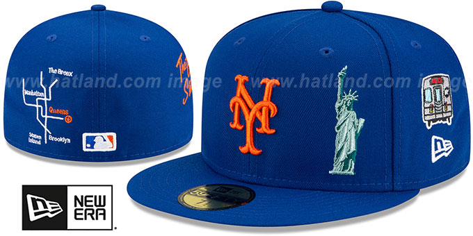 Mets 'CITY TRANSIT' Royal Fitted Hat by New Era