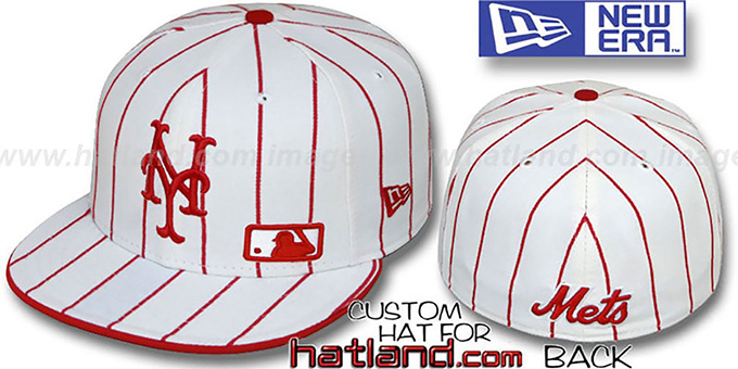 Mets 'FABULOUS' White-Red Fitted Hat by New Era