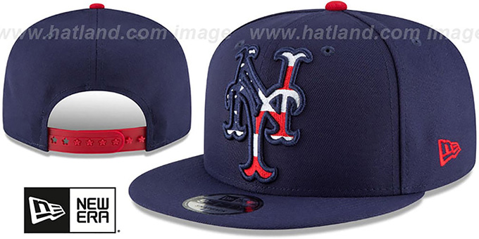 Mets 'FLAG FILL INSIDER SNAPBACK' Navy Hat by New Era