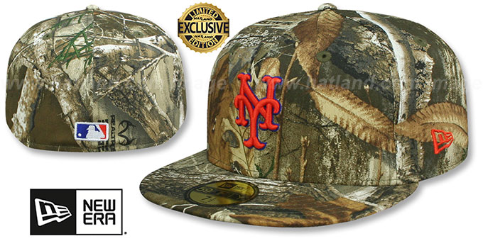 Mets 'MLB TEAM-BASIC' Realtree Camo Fitted Hat by New Era