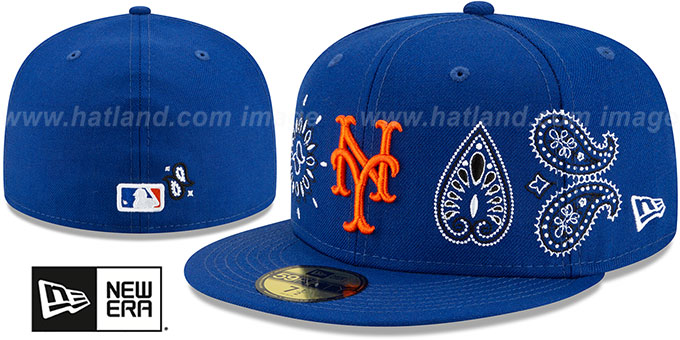 Mets 'PAISLEY ELEMENTS' Royal Fitted Hat by New Era