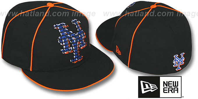 Mets 'REPEAT BIG-ONE' Black Fitted Hat by New Era