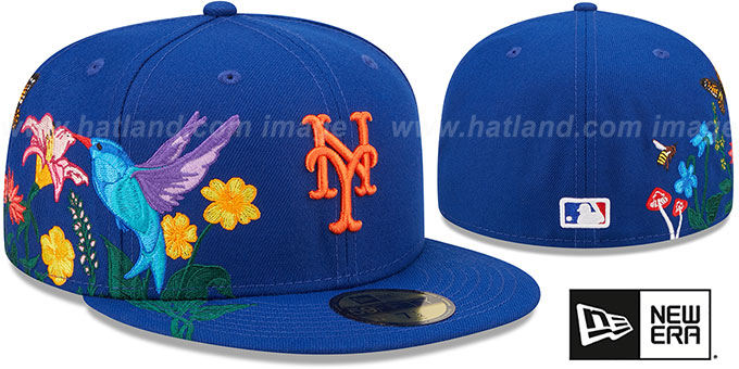 Mets 'SIDE-BLOOM' Royal Fitted Hat by New Era